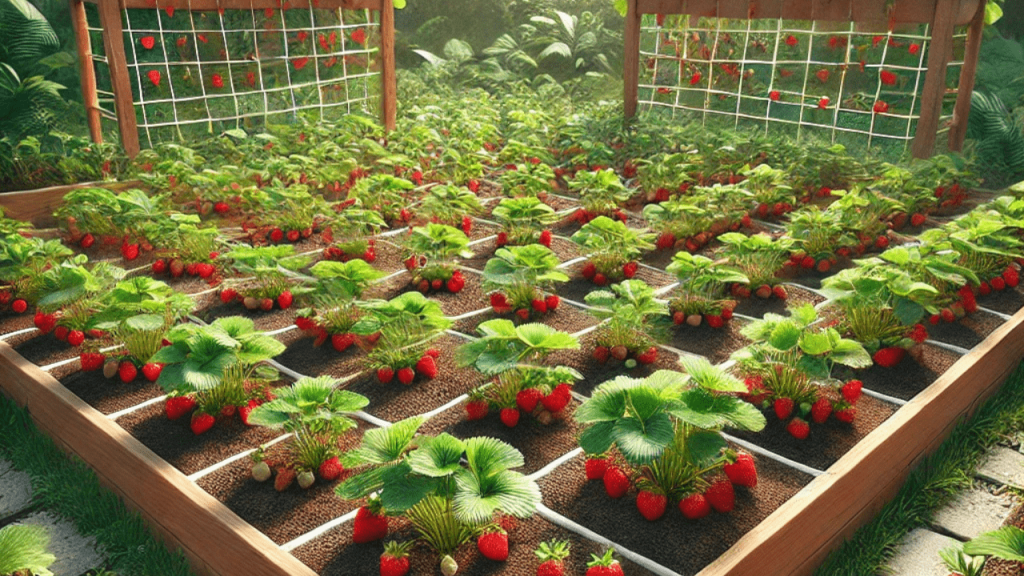 Planting Strawberries Tips for Square Foot Gardening