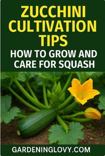 Zucchini Cultivation Tips 1