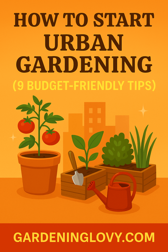 How to Start Urban Gardening (9 Budget Friendly Tips)