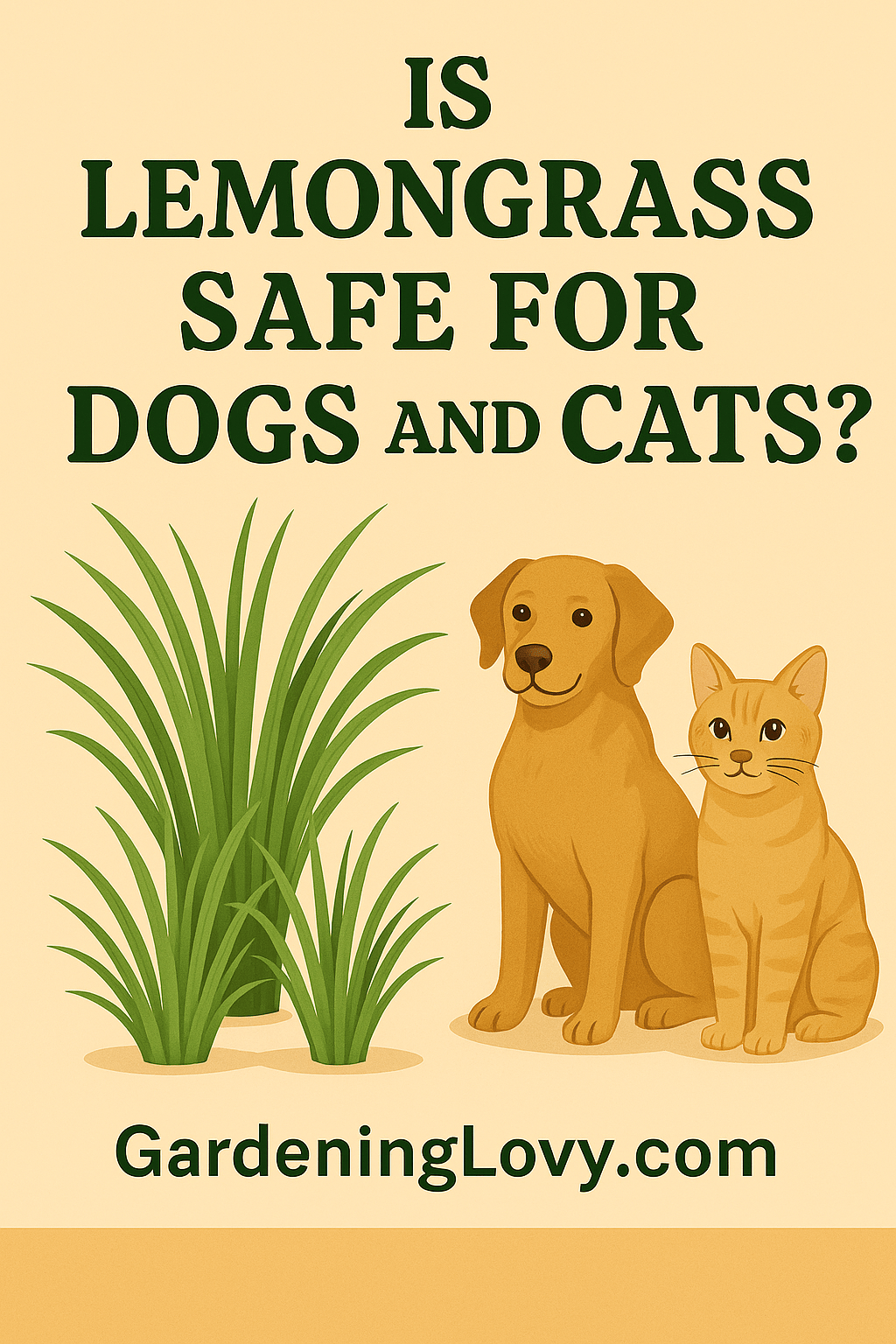 Is Lemongrass Safe for Dogs and Cats?