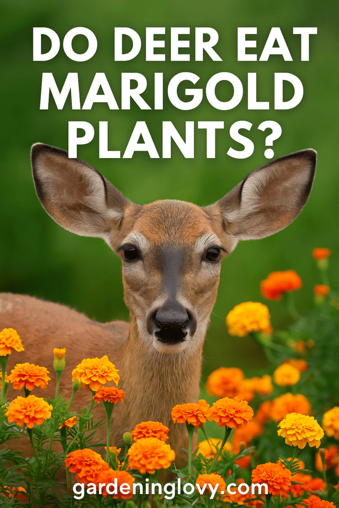 Do Deer Eat Marigolds Plants