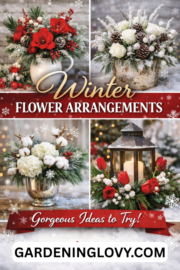 Winter flower decor and arrangement tips