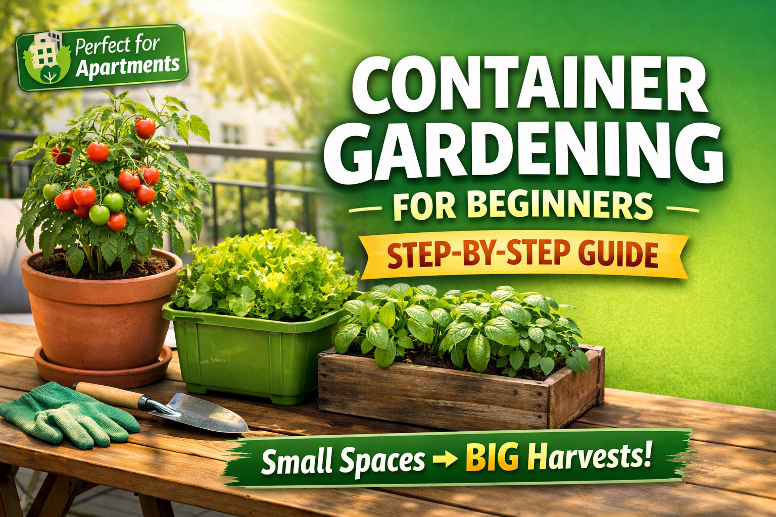 Container Gardening for Beginners Tips