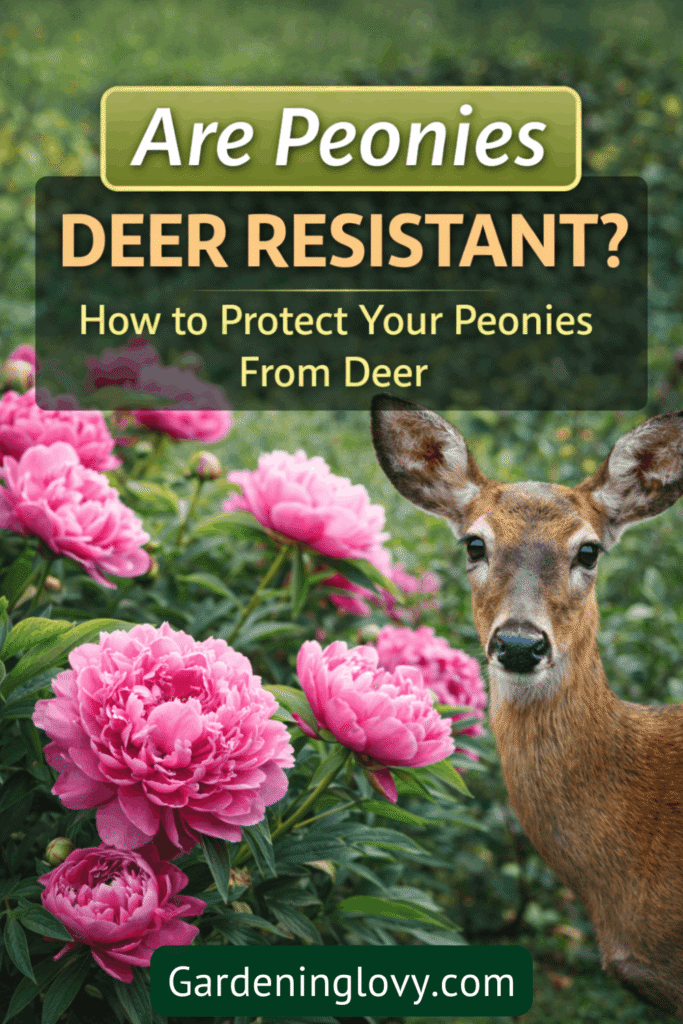 Deer Love Peonies! 6 Reasons Your Flowers Aren’t Safe Deer Love Peonies! 6 Reasons Your Flowers Aren’t Safe