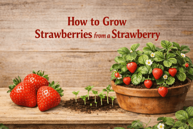 Grow Strawberries from a Strawberry