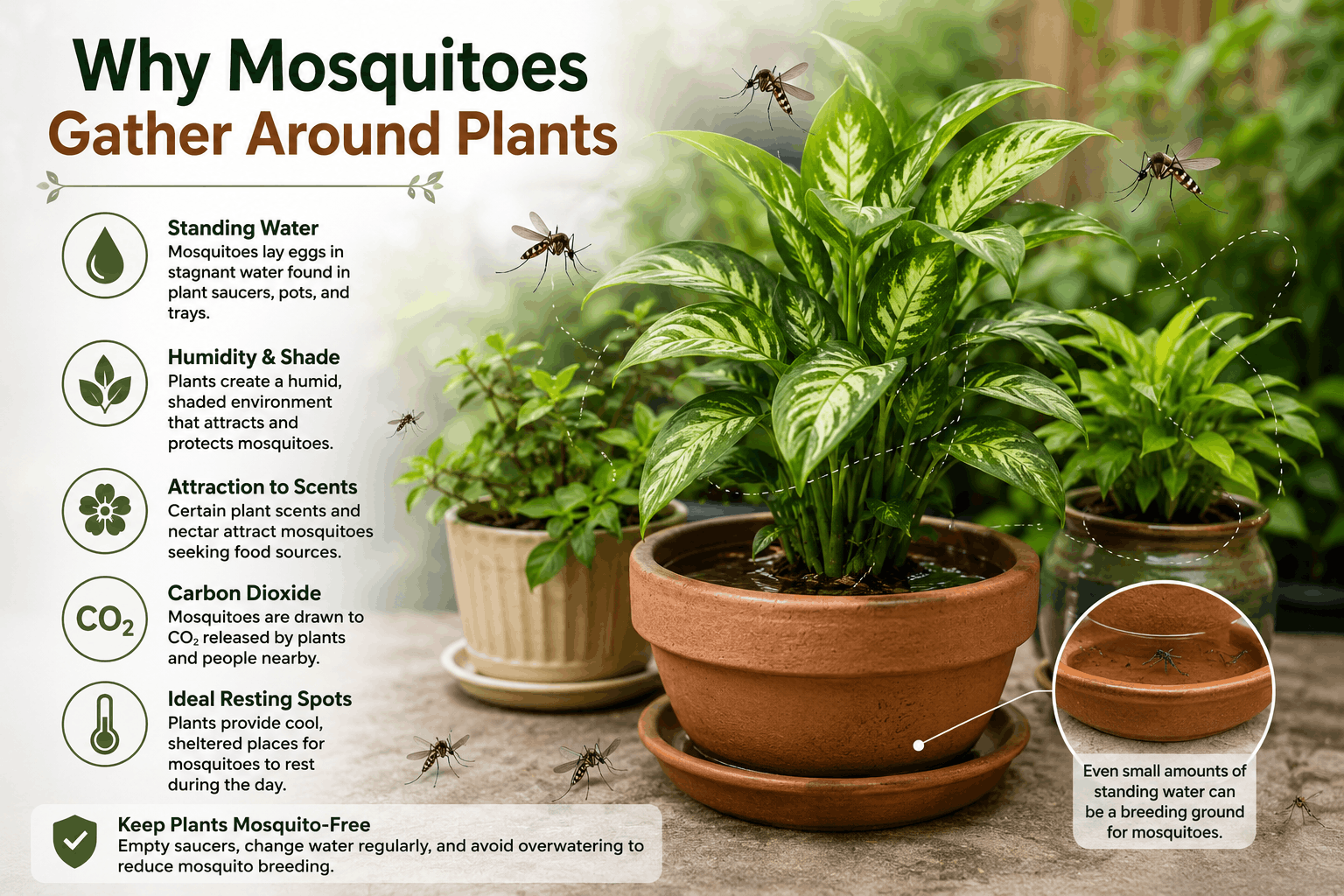 Keep Mosquitoes Away from Plants