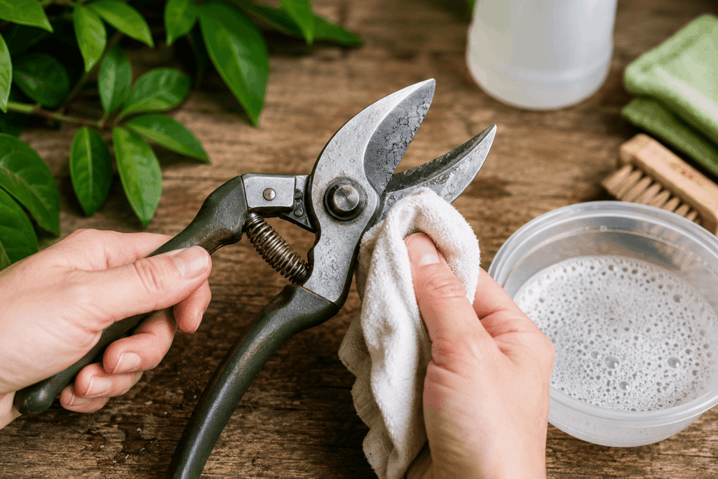 best disinfectant for pruning shears