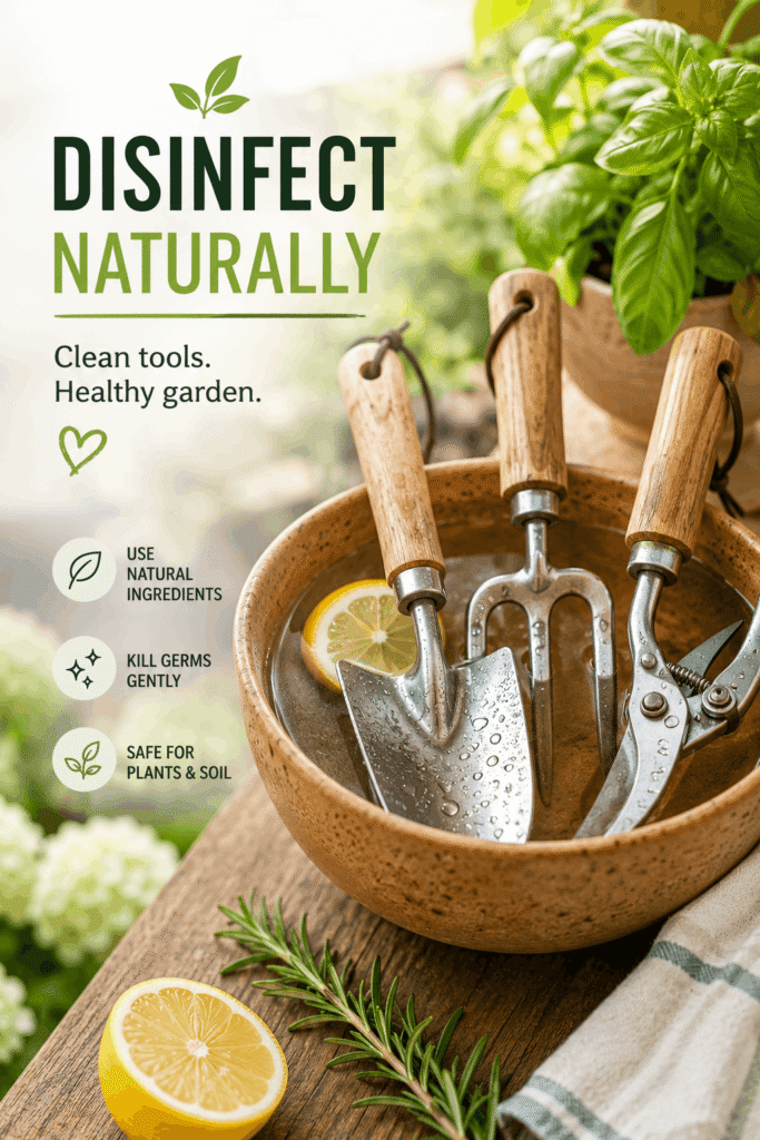 eco friendly garden tool cleaning