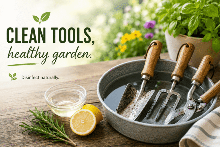 Disinfect Garden Tools Naturally