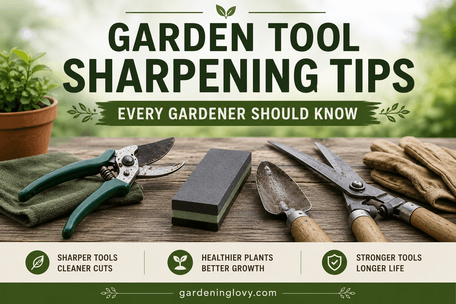 Sharpen Garden Tools Like a Pro