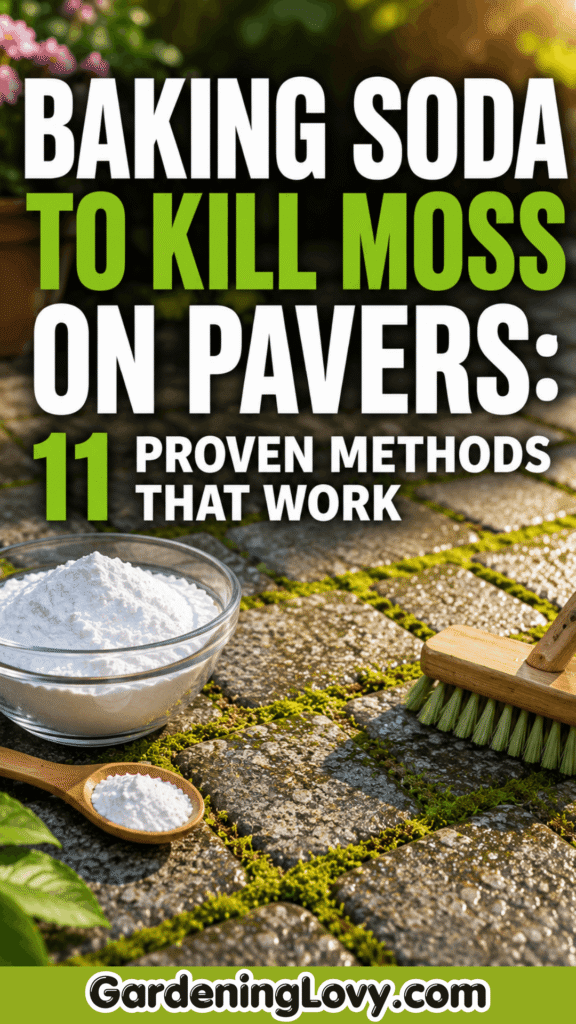 The Baking Soda Trick That Kills Moss On Pavers Fast