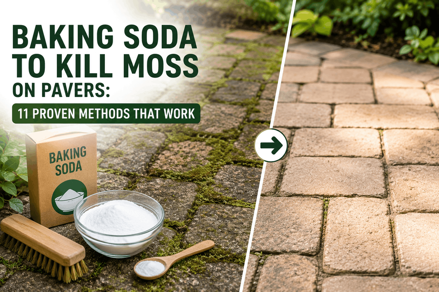 Baking Soda To Kill Moss On Pavers