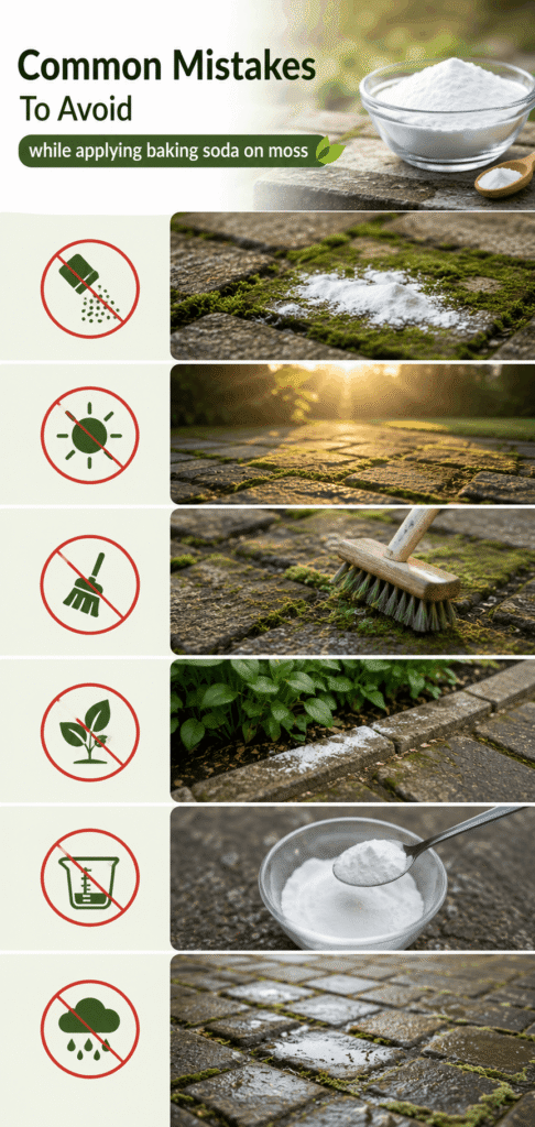 baking soda moss removal method
