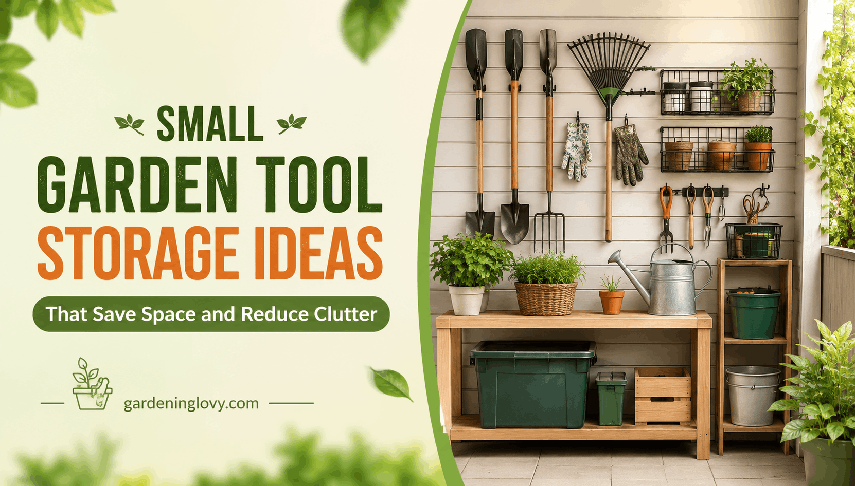 Small Garden Tool Storage Ideas That Save Space and Reduce Clutter