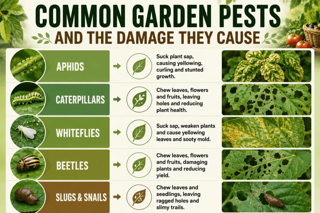 Common Garden Pests And The Damage They Cause