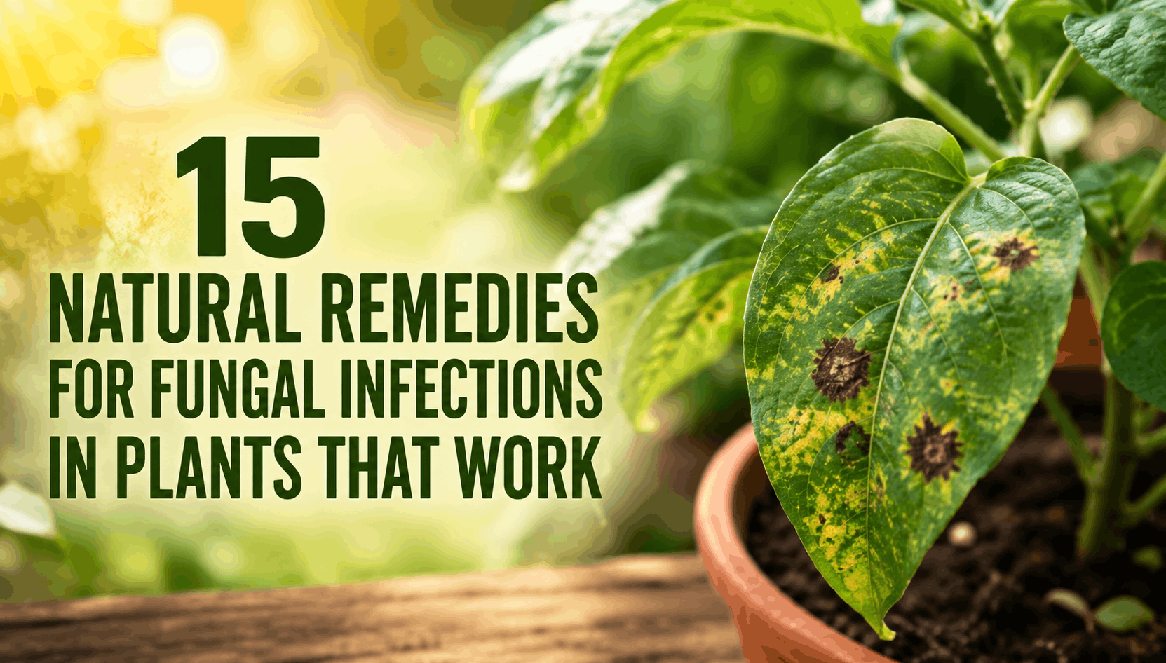 Best Natural Remedies to Treat Plant Fungus