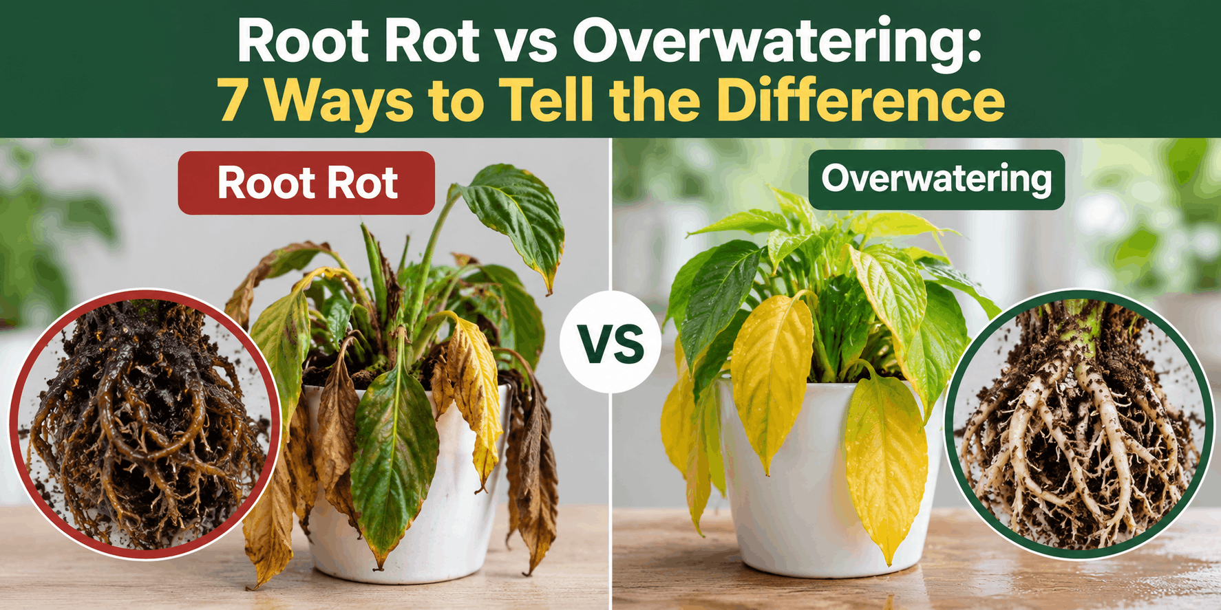 Root Rot vs Overwatering: 7 Ways to Identify the Real Problem