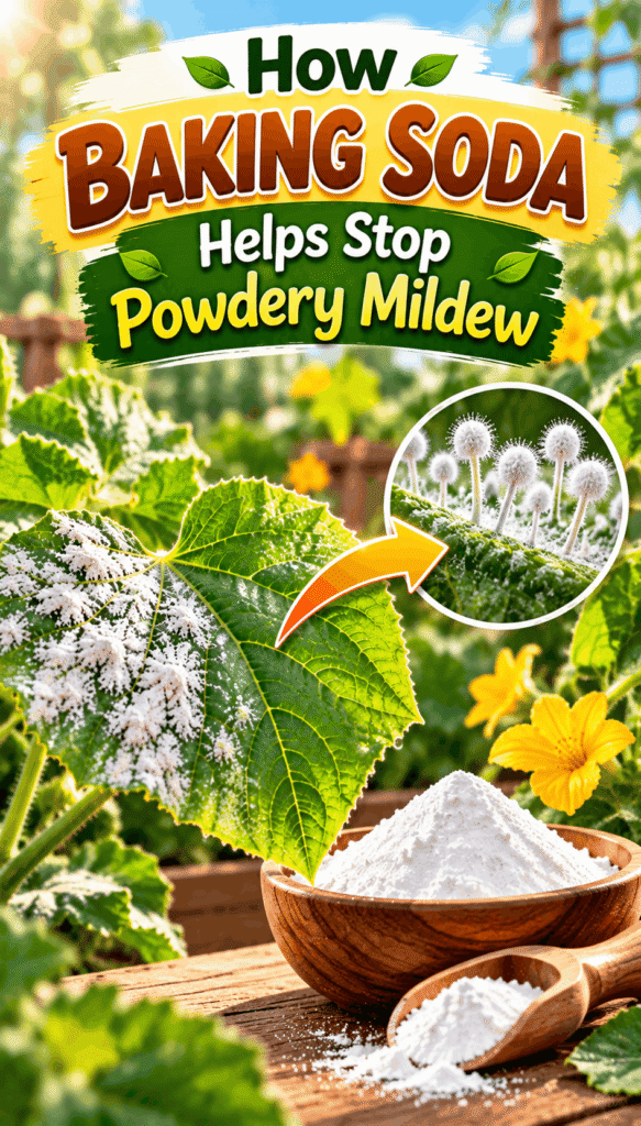Baking Soda Stops Powdery Mildew